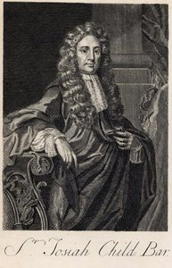 Sir Joseph Childin (1630-1699) muotokuva, kaiverrus Michiel van der Gucht (1660-1725)