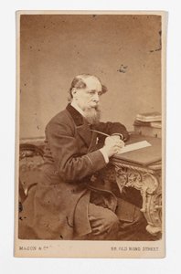 Charles Dickensin carte-de-visite, kirjoittaneet John & Charles Watkins