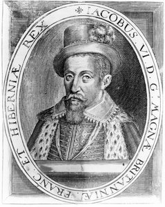 Skotlannin Jaakko VI, H. Jacopsenin julkaisema vedos, 1618.