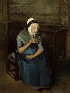 Palvelijan muotokuva Bramham Parkista, Yorkshiresta, n. 1822 (öljy kankaalle) tekijältä John of Hull Widdas