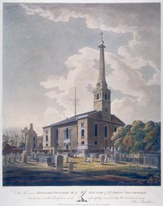 Näkymä St John Horsleydownin kirkolle, Bermondsey, Lontoo, 1799.