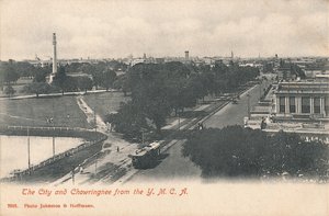 "Kaupunki ja Chowringhee Y.M.C.A.:sta", 1900-luvun alku.