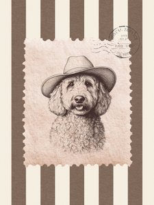 Cowboy-villakoiran postimerkki