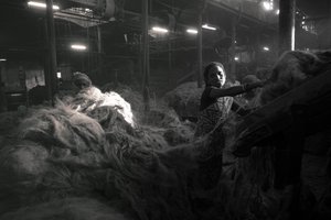 Juuttitehdas, Kolkata, Intia, 2017 (kuva) (kuva) tekijältä Jon Nicholson