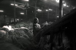 Juuttitehdas, Kolkata, Intia, 2017 (kuva) (kuva) tekijältä Jon Nicholson