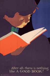 Juliste Nuori poika lukemassa kirjaa tekijältä Jon O. Brubaker