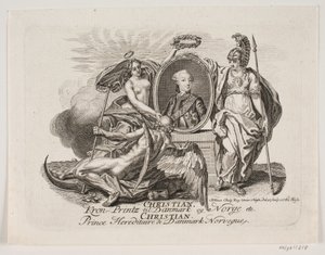 Christian VII kruununprinssinä tekijältä Jonas Haas