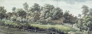 Harbledown, lähellä Canterburya, 1757 (wc kynällä ja harmaalla musteella grafiitin päällä paperilla)