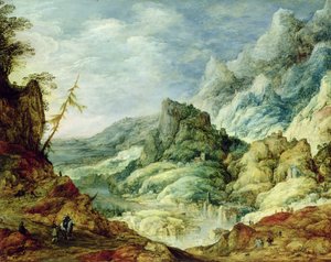 Alppien maisema, noin 1620