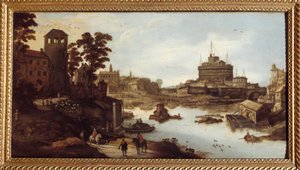 Näkymä Tiberille (Tevere) ja Castel Sant