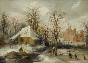 Talvimaisema, noin 1625-1630 (öljy kankaalle)