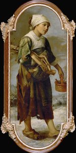 Kerjäläistyttö (maalaus kankaalle)