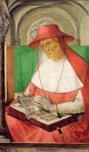 Pyhän Hieromuksen muotokuva (347-420) n. 1475 (paneeli)