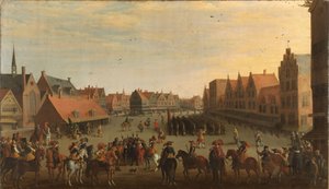 Prinssi Maurits hajottaa "Waardgeldersin" (palkkasoturit kaupunginhallituksen palkassa) Utrechtissa, 31. heinäkuuta 1618