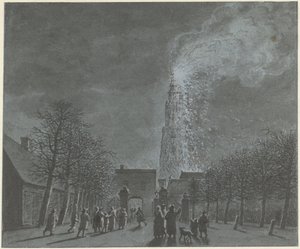 Tuli kirkon tornissa Amersfoortissa
