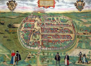 Barthin kartta, Georg Braunin (1541-1622) ja Frans Hogenbergin (1535-90) julkaisusta "Maailman kaupungit" n. 1572-1617