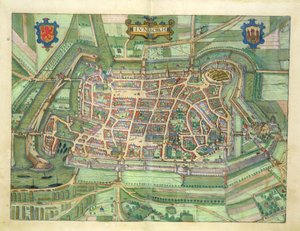 Luneburgin kartta, Georg Braunin (1541-1622) ja Frans Hogenbergin (1535-90) Civitates Orbis Terrarumista n. 1572-1617