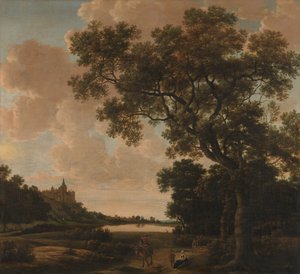 Maisema Schwanenburgin kanssa, Cleves
