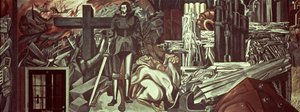 Cortez ja risti, The Epic of American Civilization tekijältä José Clemente Orozco