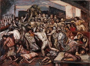 Riita kabareessa, 1944. tekijältä José Clemente Orozco