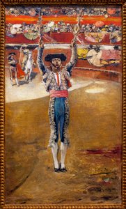 Banderollien laskeminen - Jose Garcia Ramosin (1852-1912) maalaus, öljy kankaalle - Sevillan taidemuseo, Espanja
