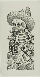 Francisco Maderon calavera, alkaen Calavera Maderista (Calavera Maderista) tekijältä José Guadalupe Posada
