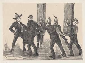 Jeesuksen teloitus Bruno Martinez, 1892, 1892. tekijältä José Guadalupe Posada