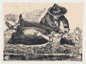 Francisco Guerrero, liivien valmistaja ja katkaisi kurkun, murhasi naisen, n. 19..., n. 1905-1910.