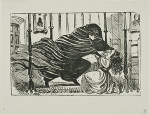 Kuvitus tarinalle tekijältä José Guadalupe Posada