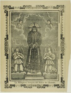 Vapahtajamme ihmeellinen kuva (The Miraculous Image of Our Savior) (Vapahtajamme ihmeellinen kuva) tekijältä José Guadalupe Posada