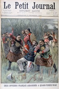 Quang-tcheou-wan murhasi kaksi ranskalaista upseeria, 1899 tekijältä Jose Belon