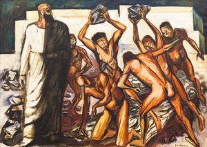 Pyhän Stefanoksen marttyyrikuolema tekijältä José Clemente Orozco
