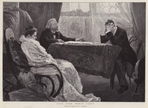 Takaisin Monte Carlosta (litho) tekijältä Jose Garnelo y Alda
