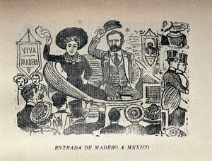 Maderon saapuminen Meksikoon tekijältä José Guadalupe Posada