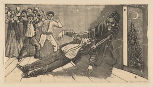 Don Juan Manuelin haamun ilmestyminen Pachita la Alfajoreralle tekijältä José Guadalupe Posada