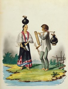 Manila ja sen ympäristö: Milksellers (vesiväri vartalovärillä)