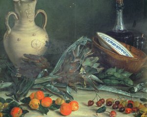 131-0059642 Asetelma hedelmien ja vihannesten kanssa tekijältä Jose Lopez Enguidanos