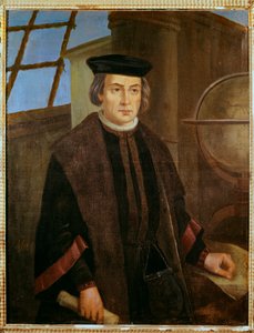 Kristoffer Kolumbuksen muotokuva (Christopher Columbus, Cristoforo Colombo tekijältä Jose Roldan