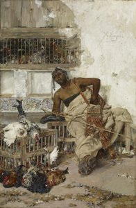 Siipikarjatori, Tanger, n. 1881 (öljy puulle)