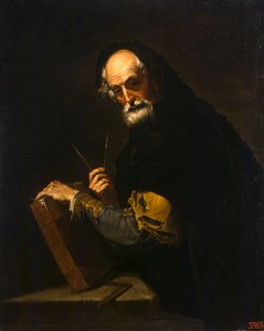 Filosofi kirjan, kompassin ja goniometrin kanssa, 1630