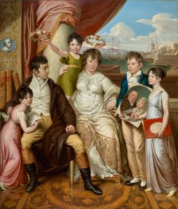 Tukkukauppias Johann Christian Edler von Bruchmannin perhe