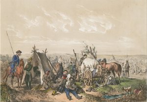 Kohtaus Unkarin vapaussodasta 1849, n. 1849 tekijältä Josef Anton Strassgschwandtner