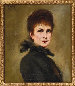 Muotokuva Elisabeth Baijerista. tekijältä Josef Arpád von Koppay