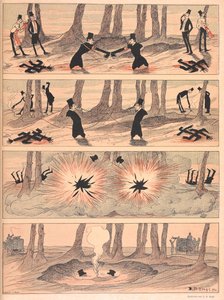"Kaksintaistelu ankarissa olosuhteissa". (Katso myös tiedosto F60137-54 tämän tarinan neljälle ensimmäiselle kuvalle). tekijältä Josef Benedikt engl