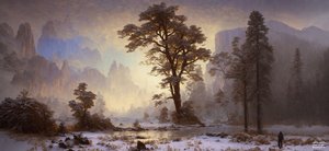 JJM luo uudelleen Bierstadt-A: Valley of Yosemiten lumisateen