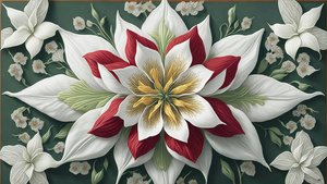mandala: Amaryllis-elementit_01