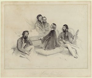 Aamupäivä Franz Lisztin kanssa tekijältä Josef Kriehuber