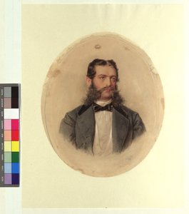 August Szabo (1836 - 1910), Volksgartenin kahvilanpitäjä tekijältä Josef Kriehuber