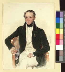 Runoilijan ja teatterinjohtajan Johann Ludwig Deinhardsteinin muotokuva