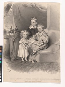 Itävallan arkkiherttuat Karl Ludwig, Franz Josef ja Ferdinand Max tekijältä Josef Kriehuber